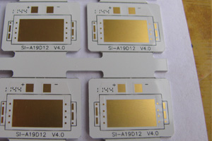 Gold plated aluminum substrate