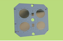 Silver plated aluminum substrate